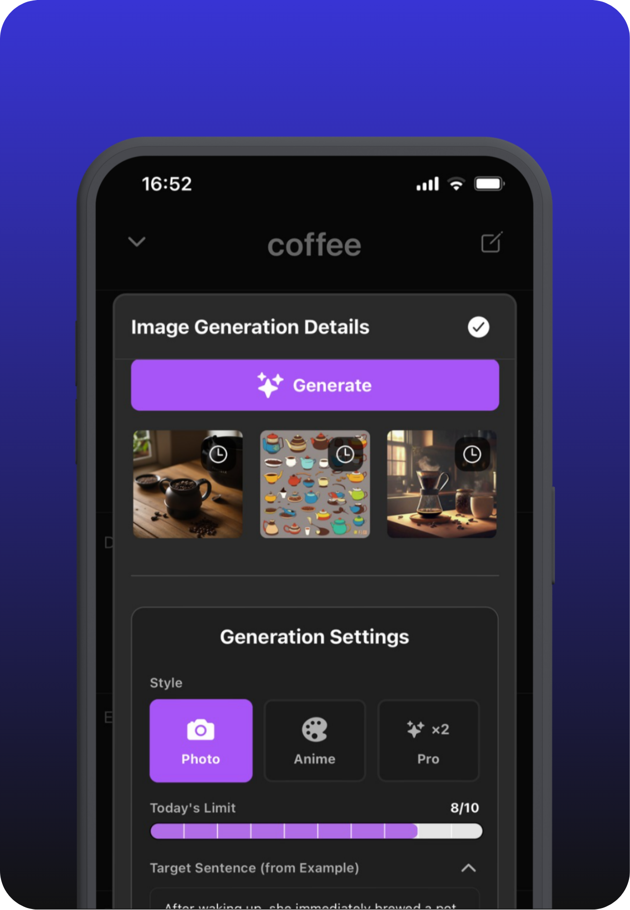Image Generator feature