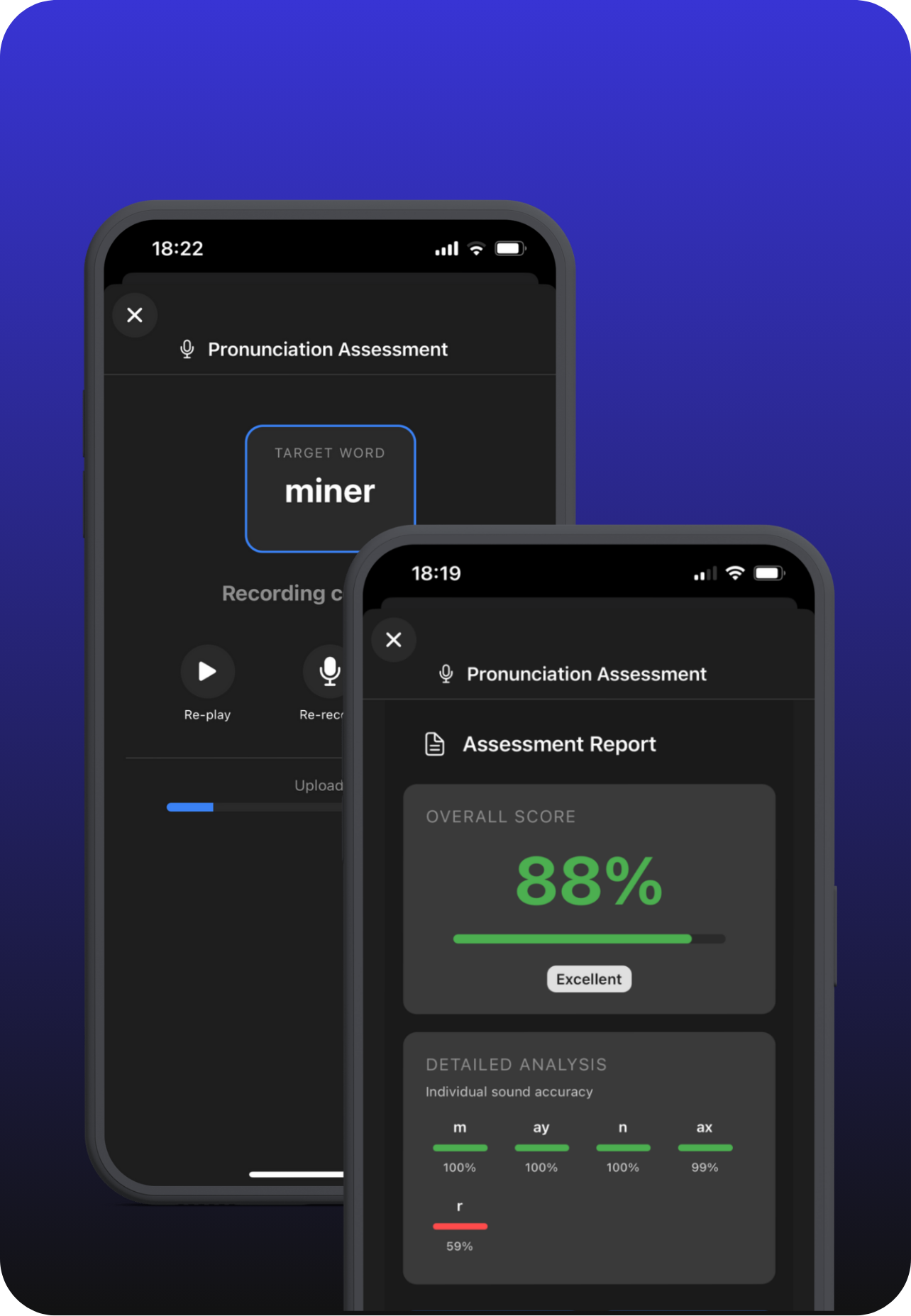 Pronunciation Assessment feature